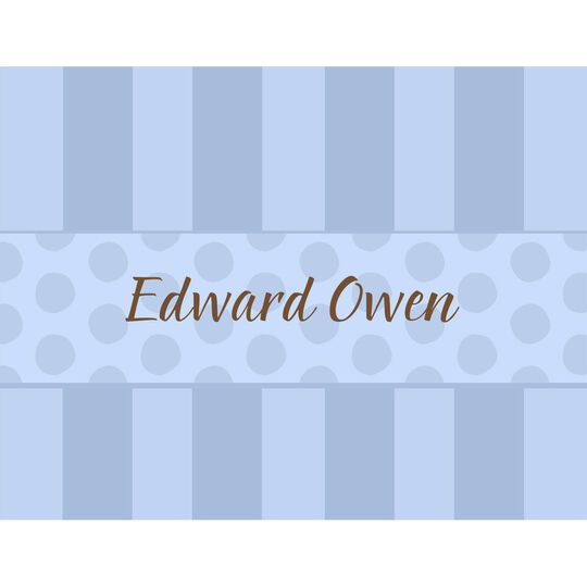 Blue Dots Folded Note Cards