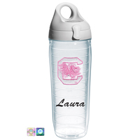 University of South Carolina-Columbia Personalized Pink Water Bottle
