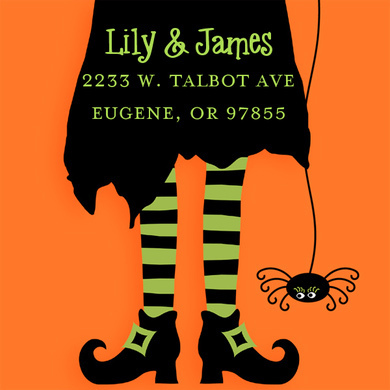 Bewitched Tights Square Stickers