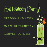 Halloween Drink Square Stickers
