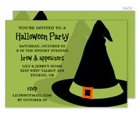 Bewitched Hat Halloween Invitations