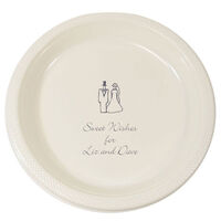 Personalized Wedding Couple Plastic Plates