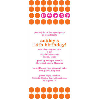 Party Dots Invitations