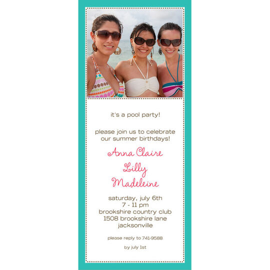 Terrific Tiny Beads Photo Invitations