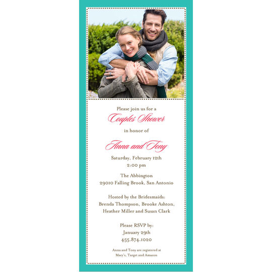 Terrific Tiny Beads Photo Invitations