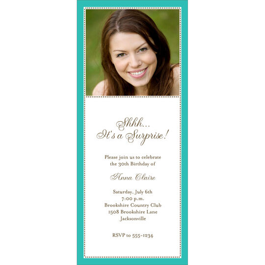 Terrific Tiny Beads Photo Invitations