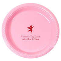 Personalized Cupid Plastic Plates