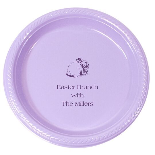 Personalized Easter Plastic Plates