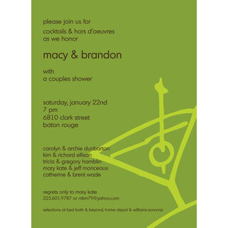 Swanky Cocktails Invitations