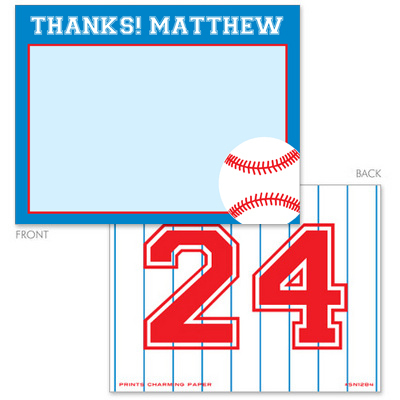 Baseball Flat Note Cards