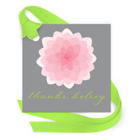 Geometric Flower Gift Tags with Attached Ribbon