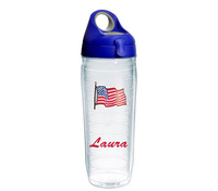 US Flag Personalized Tervis Water Bottle
