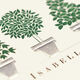 Topiary Trees Engraved Motif Flat Note Cards Image 3 of 4