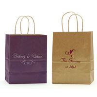 Pick Your Scroll Design on Twisted Handled Bags
