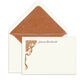 Bronze Trellis Engraved Motif Flat Note Cards Image 1 of 3
