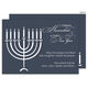 Menorah on Blue Holiday Cards Image 1 of 2