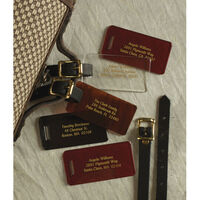 Lucite Luggage Tags - Set of 2