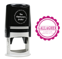 Scallop Border Self Inking Stamper