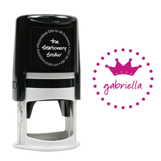 Dotty Crown Self-Inking Stamp