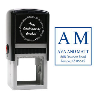 Modern Initials Self-Inking Stamp