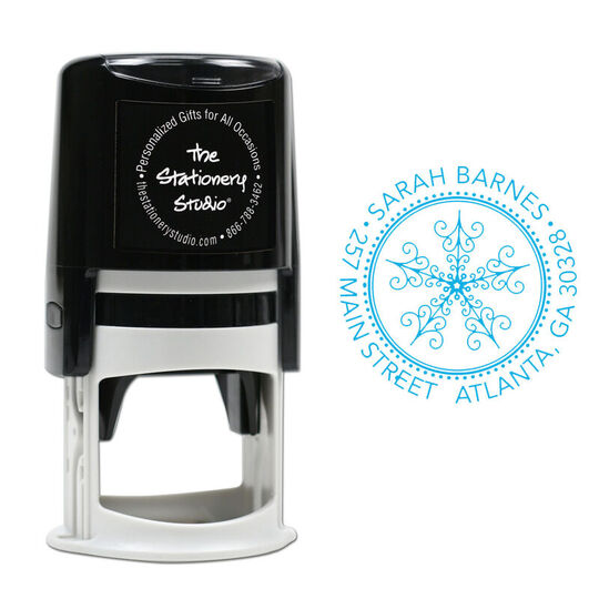 Ornate Snowflake Self-Inking Stamp