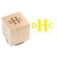 Block Monogram Wood Block Rubber Stamp Image 1 of 2