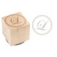 Pretty Initial Wood Block Rubber Stamp Image 1 of 2