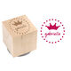 Dotty Crown Wood Block Rubber Stamp Image 1 of 2