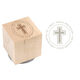 Cross Address Wood Block Rubber Stamp Image 1 of 2