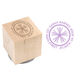 Ornate Snowflake Wood Block Rubber Stamp Image 1 of 2
