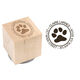 Puppy Paw Wood Block Rubber Stamp Image 1 of 2