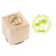 Palm Tree View Wood Block Rubber Stamp Image 1 of 2