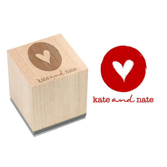 Heart of Mine Wood Block Rubber Stamp
