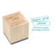 Stacked Blocks Wood Block Rubber Stamp Image 3 of 3