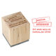Stacked Blocks Wood Block Rubber Stamp Image 1 of 3
