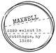 Maxwell Wood Block Rubber Stamp Image 2 of 2