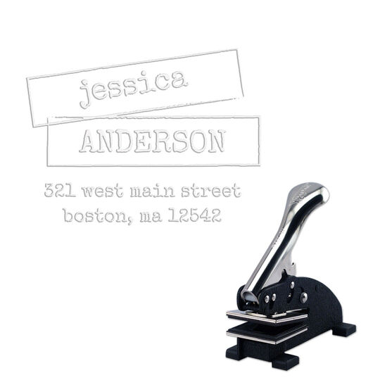 Stacked Blocks Embosser