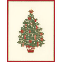 Embossed Christmas Tree Holiday Cards