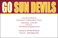 Arizona State University Go Sun Devils Invitations