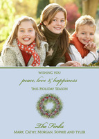 Wreath Photo Holiday Cards