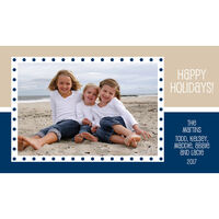 Navy Dots Photo Cards