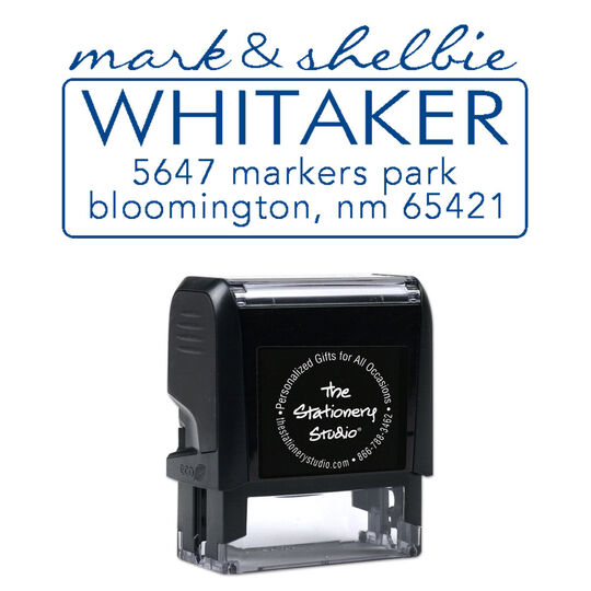 Whitaker Address RectangularSelf-Inking Stamp