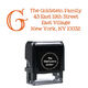 Goldstein Address Rectangular Self-Inking Stamp Image 1 of 3