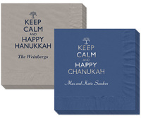 Keep Calm and Happy Hanukkah Napkins