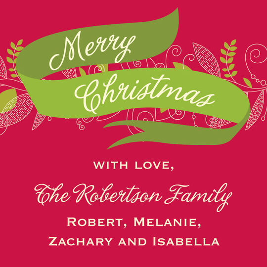 Artistic Greenery Gift Stickers