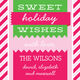 Candy Cane Stripes Gift Stickers Image 1 of 2