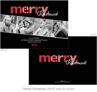 Bandana Merry Christmas Photo Holiday Cards