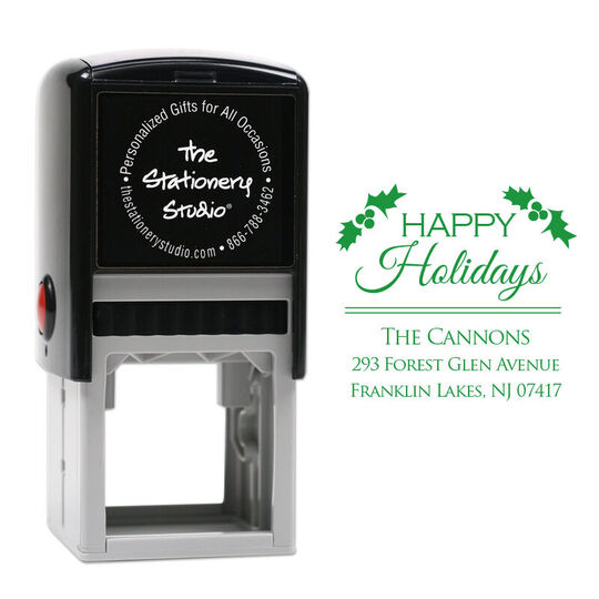 Happy Holidays Self-Inking Stamp