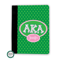 Alpha Kappa Alpha Letters on Dots iPad Cover