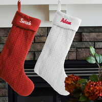 Personalized Quilted Christmas Stocking